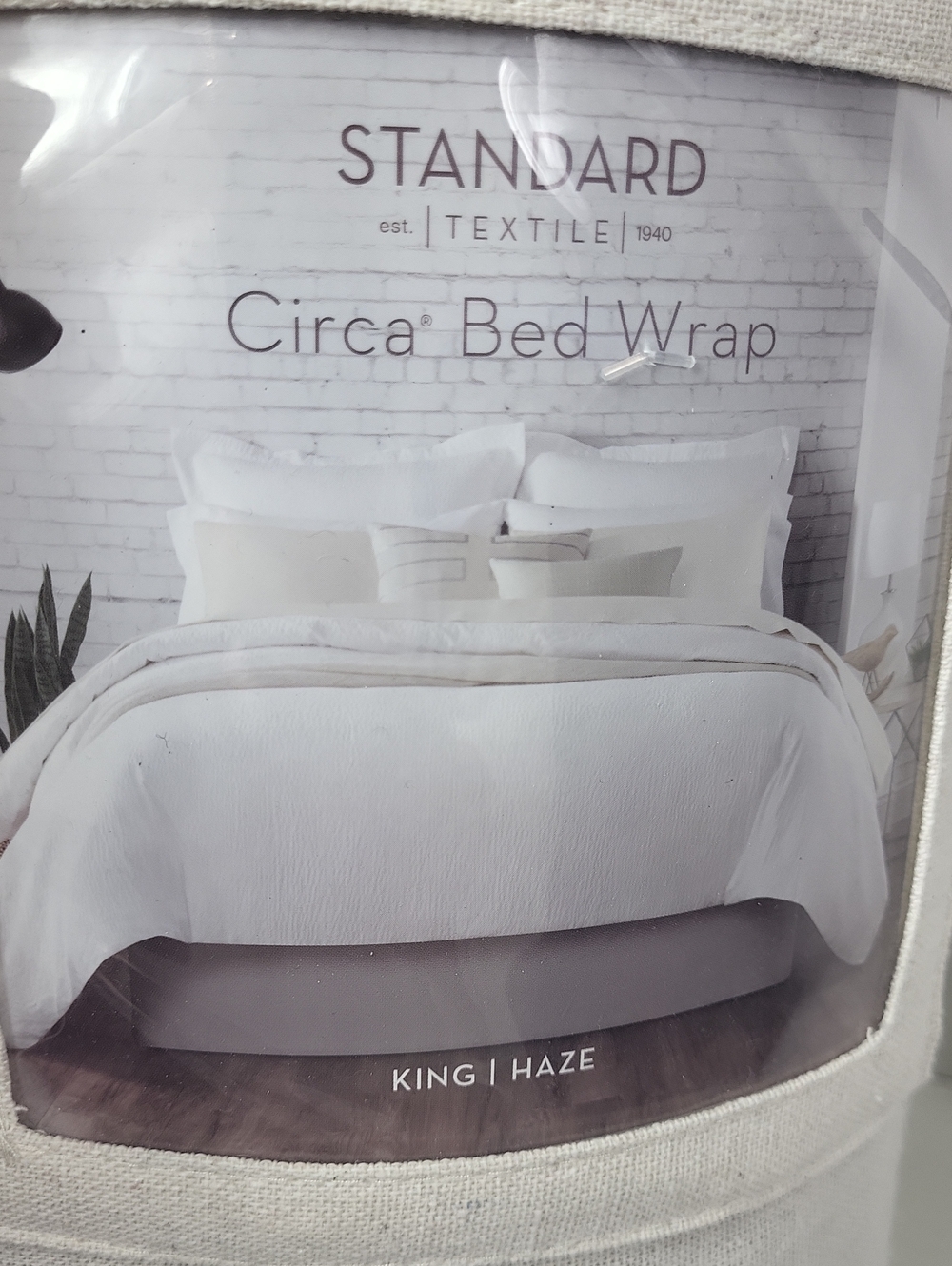 Circa Bed Wrap - Haze White. Size King - Picture 7 of 10